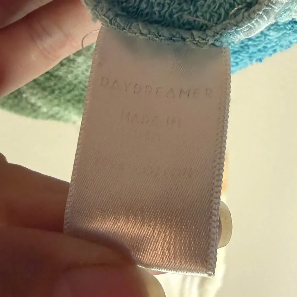 Daydreamer Rainbow Tie Dye Cropped Sweatshirt Size M - Picture 5 of 5